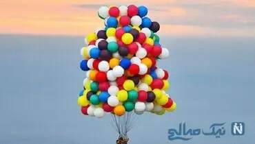 پرواز عجیب دخترک 3 ساله با بادبادک+فیلم عجیب