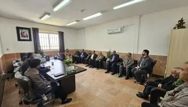 دیدار مدیر عامل و جمعی از مدیران شرکت آلومینای ایران با فرمانده سپاه شهرستان جاجرم
