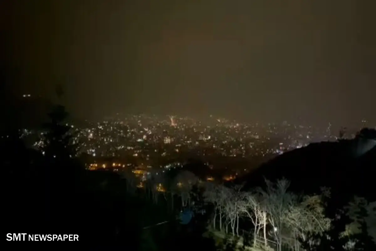 ببینید/ چهارشنبه‌ سوری از نمای توچال