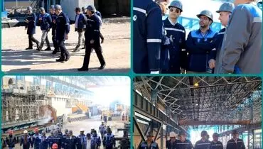 بازدید قائم‌مقام و معاون اعتبارات بانک تجارت از شرکت فولاد سرمد ابرکوه