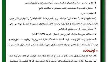 فراخوان شناسایی متقاضیان همکاری جهت شناسایی متخصصین در حوزه اقتصادی و مالی شرکت فولاد مبارکه اصفهان