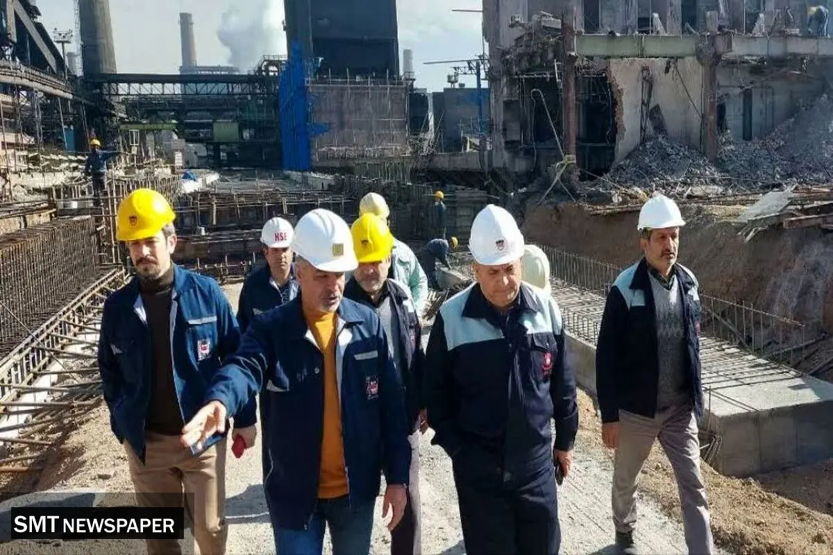 بازدید مدیرعامل از پروژه های در دست اقدام ذوب آهن اصفهان
