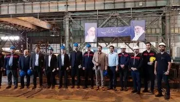 بازدید مدیرکل ماشین آلات و تجهیزات وزارت صمت از فولاد اکسین خوزستان