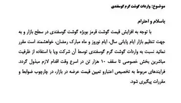 اقدامی ویژه برای تنظیم بازار شب عید برای این محصول