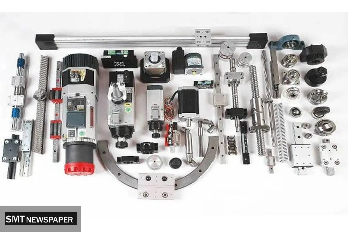 قطعات اصلی دستگاه CNC