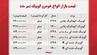 انواع کوییک در بازار چند؟+ جدول