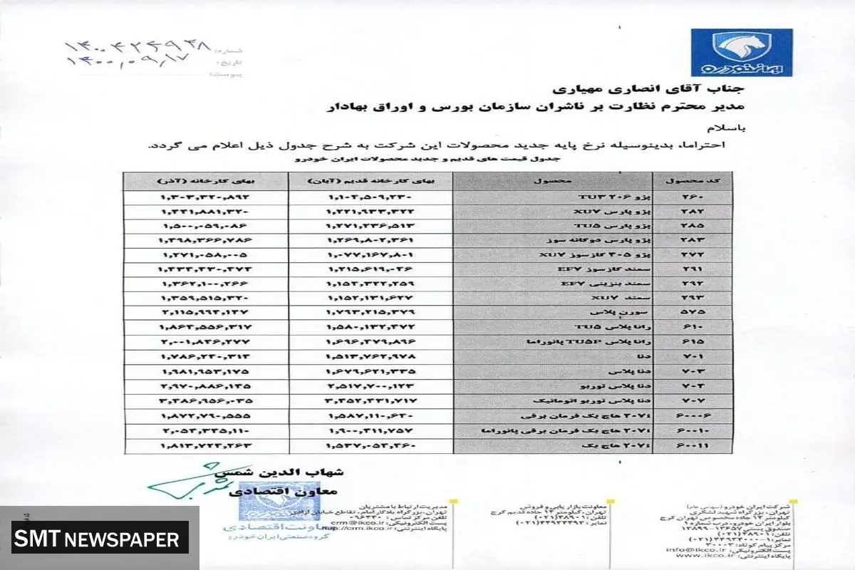 فوری / قیمت جدید خودرو در کارخانه اعلام شد