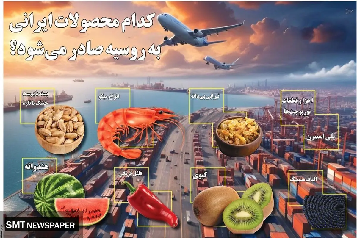 کدام محصولات ایرانی به روسیه صادر می شوند؟