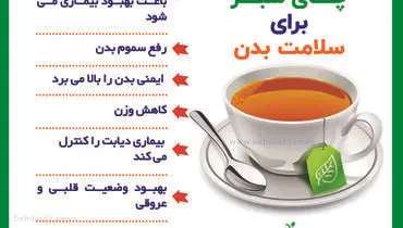 خواص چای سبز برای سلامت بدن+ عکس