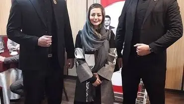 عکس منتشر شده از نفیسه روشن و بادیگاردهایش جنجالی شد+عکس