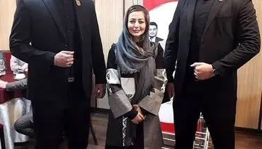 عکس منتشر شده از نفیسه روشن و بادیگاردهایش جنجالی شد+عکس