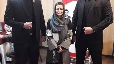 عکس منتشر شده از نفیسه روشن و بادیگاردهایش جنجالی شد+عکس