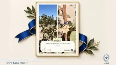 ​کاشت ۹۸ نهال به مناسبت ۹۸ سالگی بانک ملی ایران ​