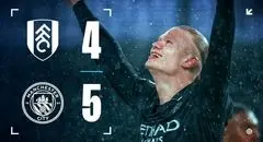 خلاصه بازی فولام 4 - منچسترسیتی 5