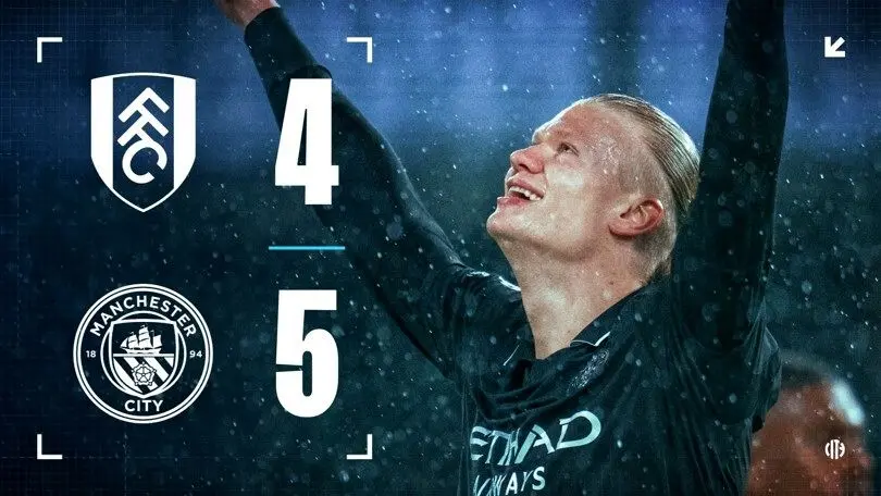 خلاصه بازی فولام 4 - منچسترسیتی 5