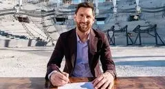 فوری : آخرین قرارداد فوتبالی مسی امضا شد