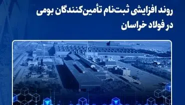 روند افزایشی ثبت‌نام تأمین‌کنندگان بومی در فولاد خراسان