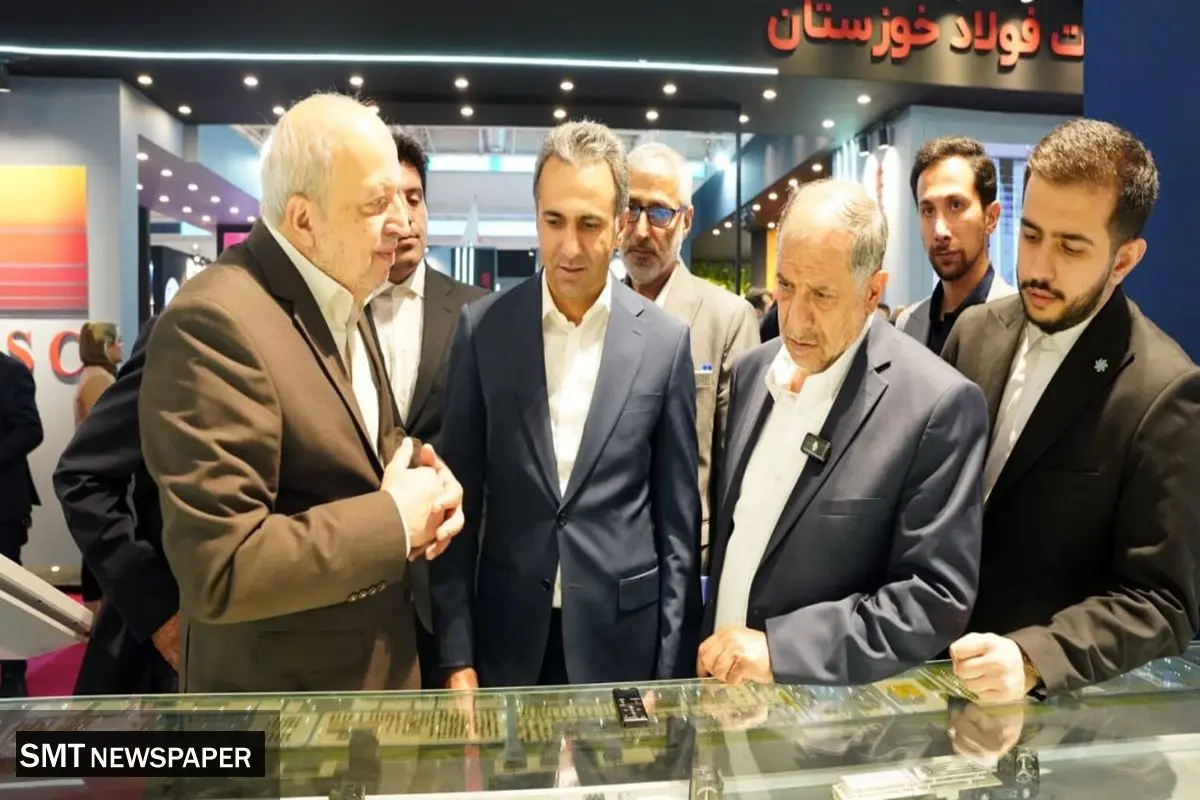 بازدید مهندس مصطفی نجار، رئیس قرارگاه اقتصادی وزارت دفاع و دکتر هدایت مدیر عامل غدیر از غرفه سالکو در ایران اکسپو ۲۰۲۵