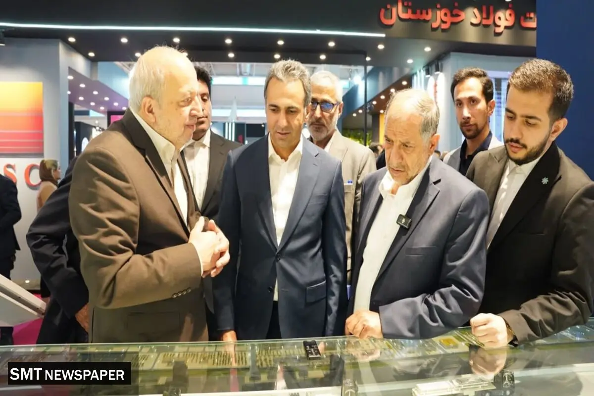 بازدید مهندس مصطفی نجار، رئیس قرارگاه اقتصادی وزارت دفاع و دکتر هدایت مدیر عامل غدیر از غرفه سالکو در ایران اکسپو ۲۰۲۵