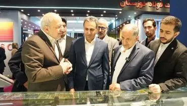 بازدید مهندس مصطفی نجار، رئیس قرارگاه اقتصادی وزارت دفاع و دکتر هدایت مدیر عامل غدیر از غرفه سالکو در ایران اکسپو ۲۰۲۵
