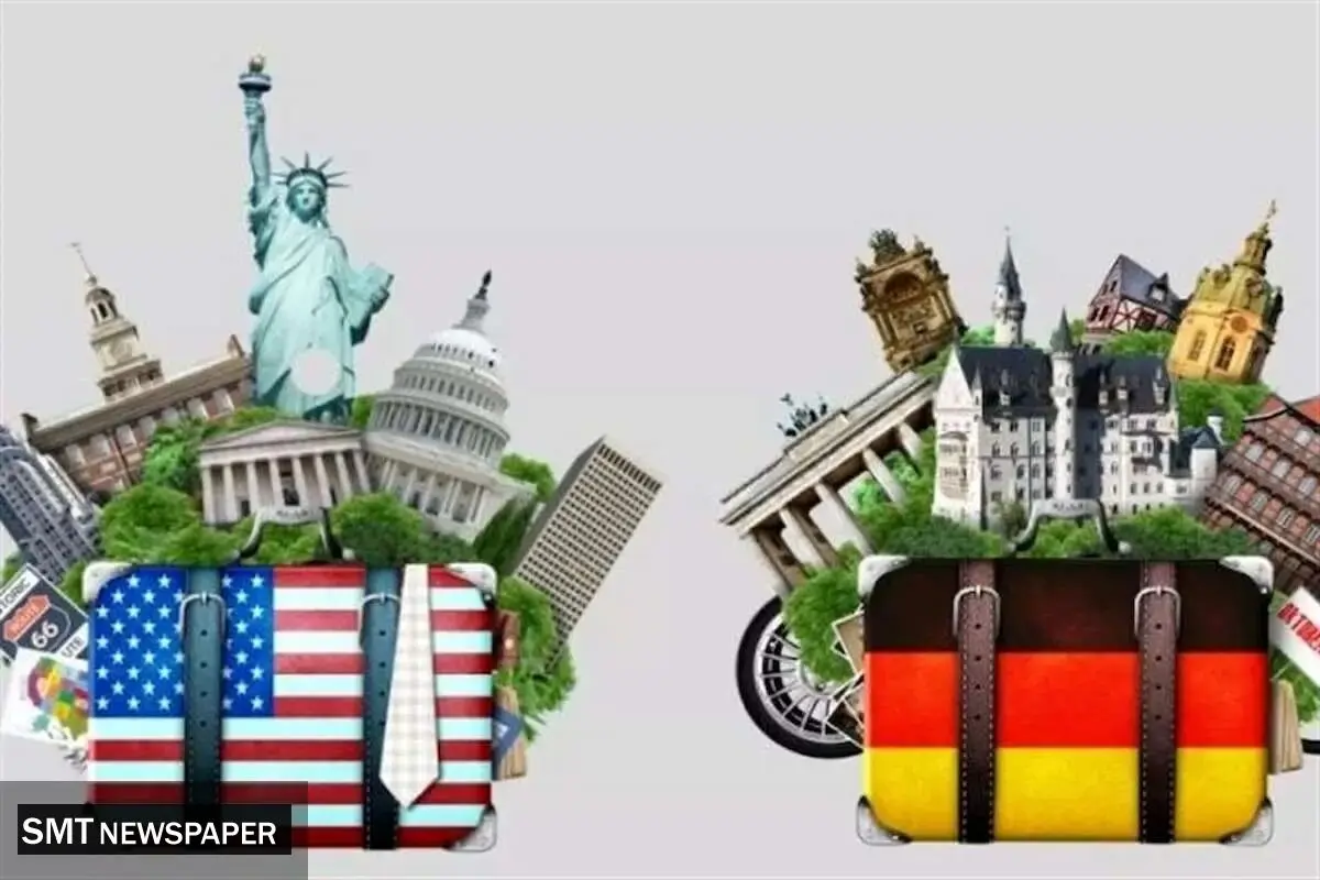 مقایسه تولید ناخالص داخلی سرانه در ایالت‌های آمریکا و کشورهای اروپایی