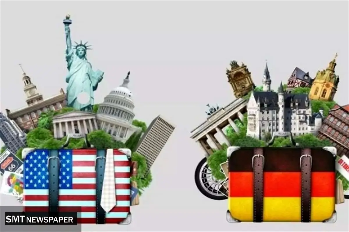 مقایسه تولید ناخالص داخلی سرانه در ایالت‌های آمریکا و کشورهای اروپایی