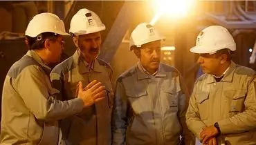 بازدید میدانی مدیریت عالی شرکت فولاد خراسان از خطوط تولیدی