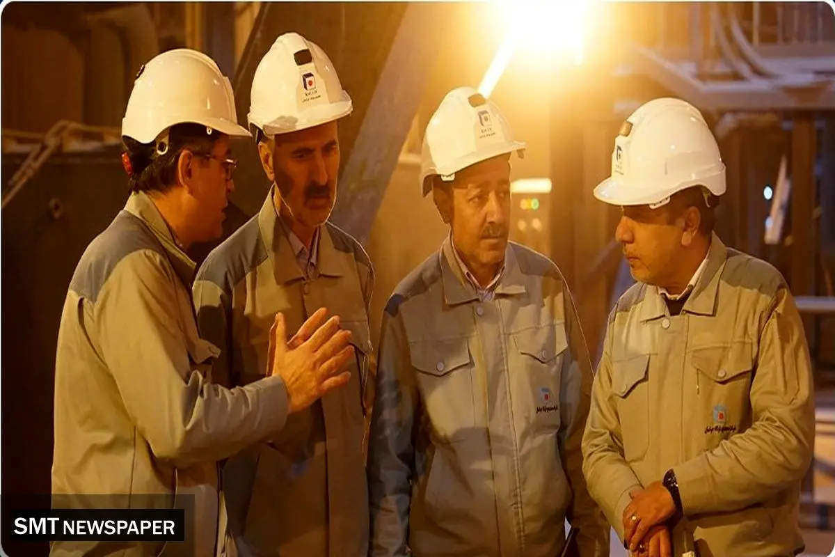 بازدید میدانی مدیریت عالی شرکت فولاد خراسان از خطوط تولیدی