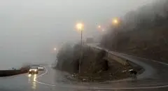 ترافیک سنگین در محور کندوان / بارش برف و باران در جاده‌های ۷ استان