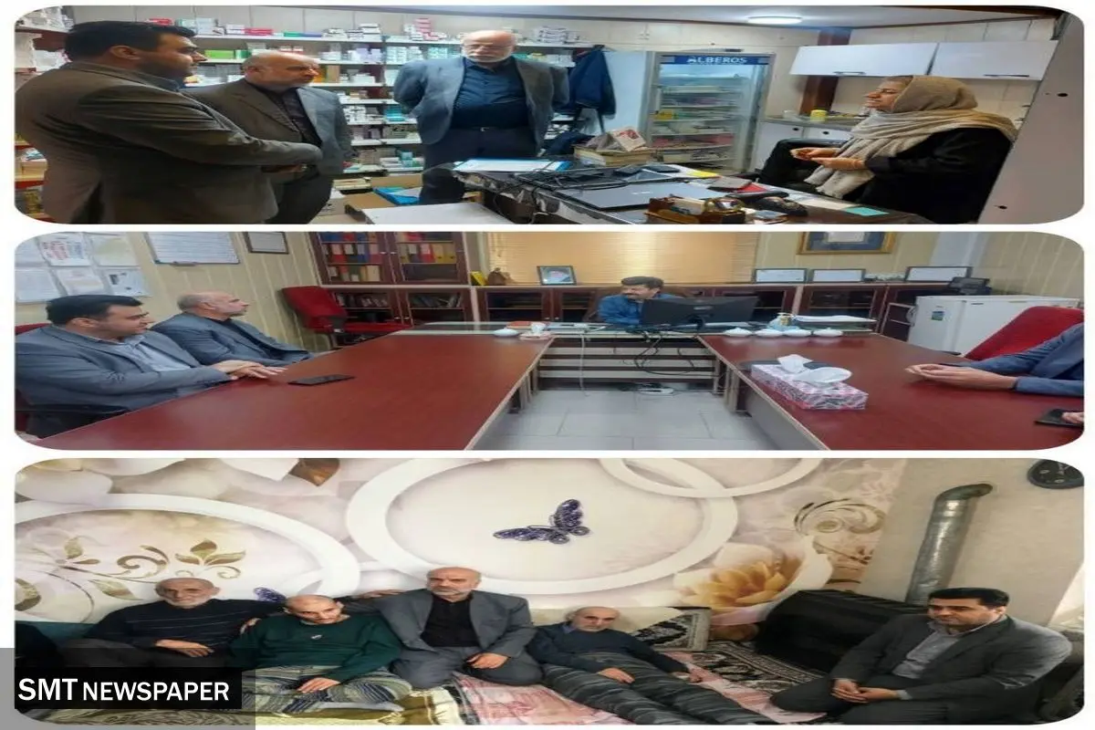 دیدار و بازدید مدیر بیمه دی استان مازندران از سوادکوه  به همراه رئیس صندوق فولاد استان