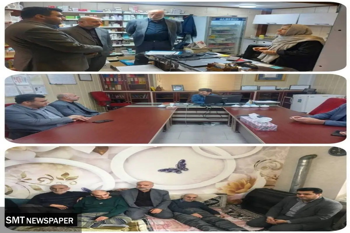 دیدار و بازدید مدیر بیمه دی استان مازندران از سوادکوه  به همراه رئیس صندوق فولاد استان