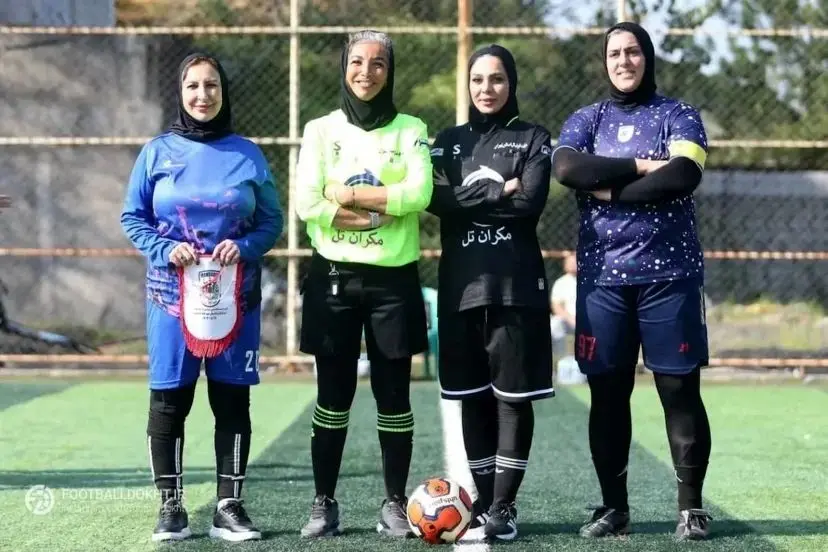 پا به توپ شدن بانوان هنرمند با کاپیتانی مرجانه گلچین در بندر انزلی