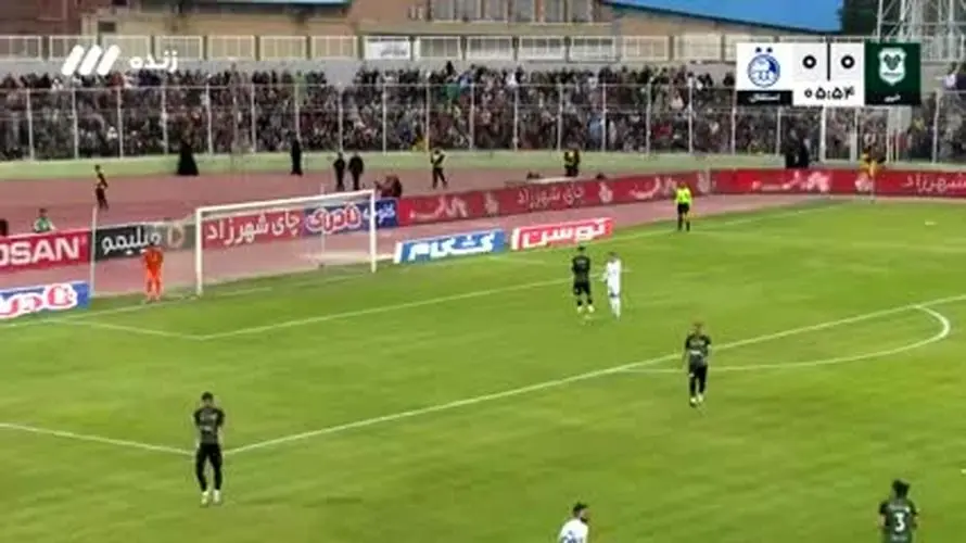 گل اول استقلال به خیبر خرم آباد توسط اسانی + فیلم