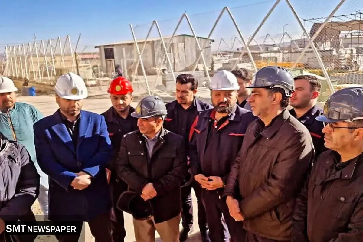 بازدید مدیر مجتمع مس سونگون از پروژه احداث کوره دوم کارخانه آهک هیدراته اهر