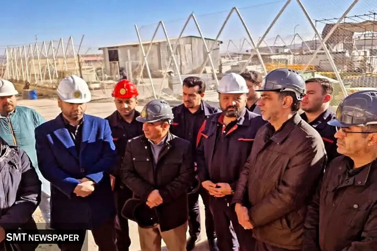 بازدید مدیر مجتمع مس سونگون از پروژه احداث کوره دوم کارخانه آهک هیدراته اهر