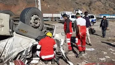 تصادف شدید در جاده دماوند؛ ۱۹ زخمی