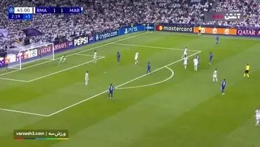 خلاصه بازی رئال مادرید 2 - مارسی 1 +‌ فیلم