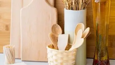 خرید وسایل چوبی برای اشپزخانه
