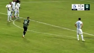 گل اول خیبر خرم آباد به استقلال + فیلم