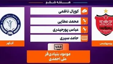 کارشناسی داوری پرسپولیس - گل‌گهر سیرجان