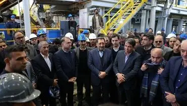 کارخانه تولید مفتول مسی سرچشمه با حضور وزیر صمت افتتاح شد