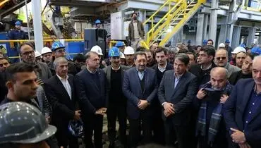 کارخانه تولید مفتول مسی سرچشمه با حضور وزیر صمت افتتاح شد