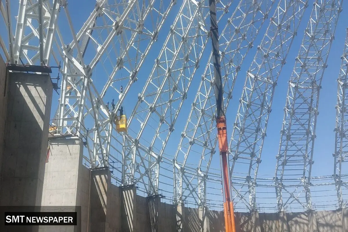نصب آخرین رفتر سازه استوک پایل در پروژه تغلیظ میدوک