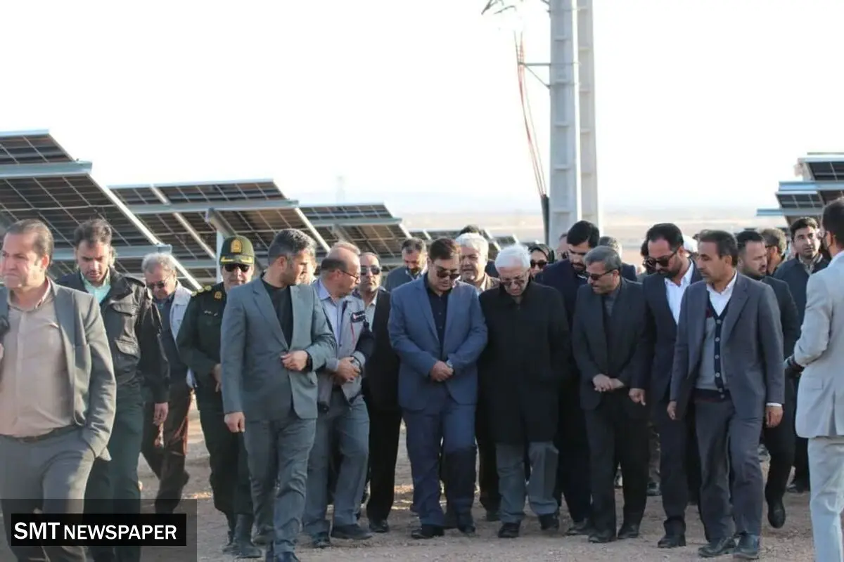 بازدید استاندار خراسان شمالی از پروژه نیروگاه خورشیدی شرکت آلومینای ایران