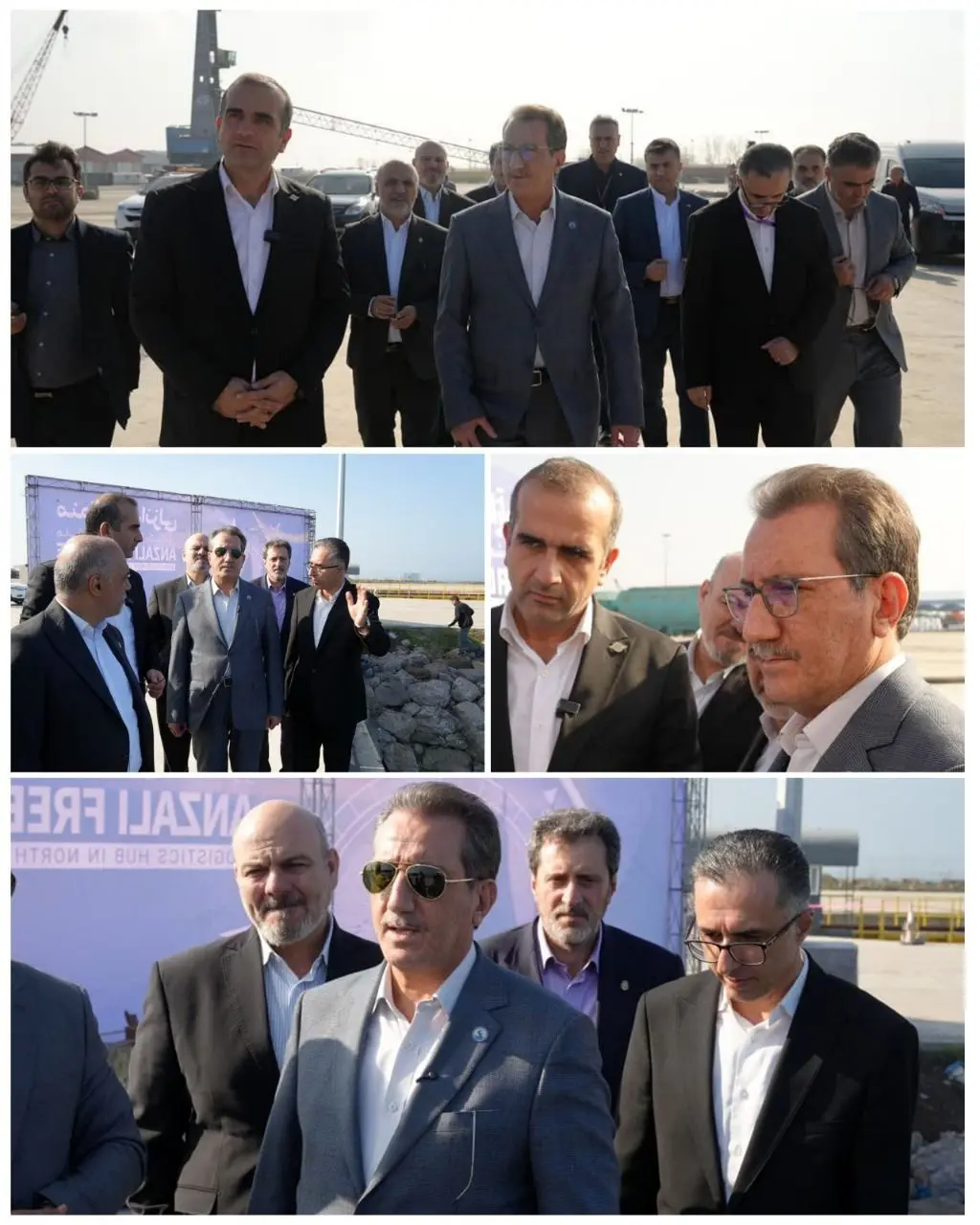 بازدید مدیرعامل و اعضای هیأت عامل سازمان بنادر از بندر کاسپین در حاشیه اجلاس استانداران