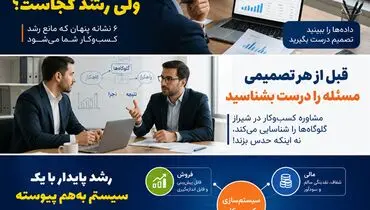 چرا بعضی کسب‌ و کارهای شیراز با وجود فروش رشد نمی‌کنند؟ 6 نشانه مهم