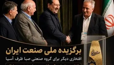شرکت صبا ظرف آسیا برگزیده سی‌امین دوره روز ملی صنعت و معدن شد

