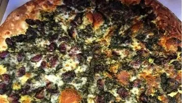 طرز تهیه پیتزا قورمه سبزی 