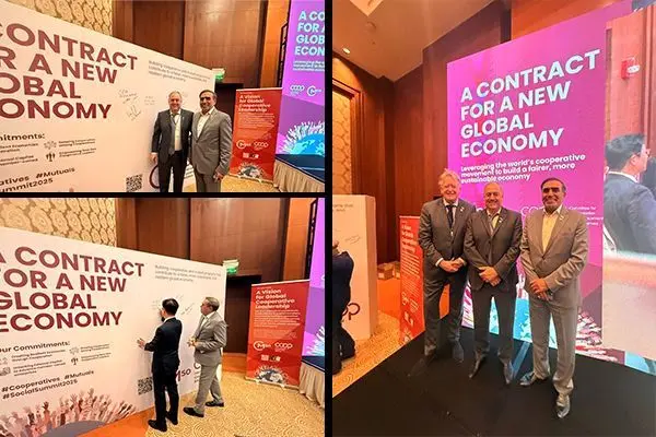 حضور رئیس اتاق تعاون ایران در جمع ۵۰ رهبر اثرگذار تعاون جهان
