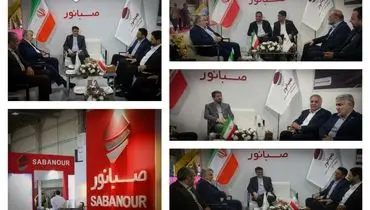 بازدید نمایندگان استان همدان در مجلس از غرفه صبانور در اولین نمایشگاه معدن کشور